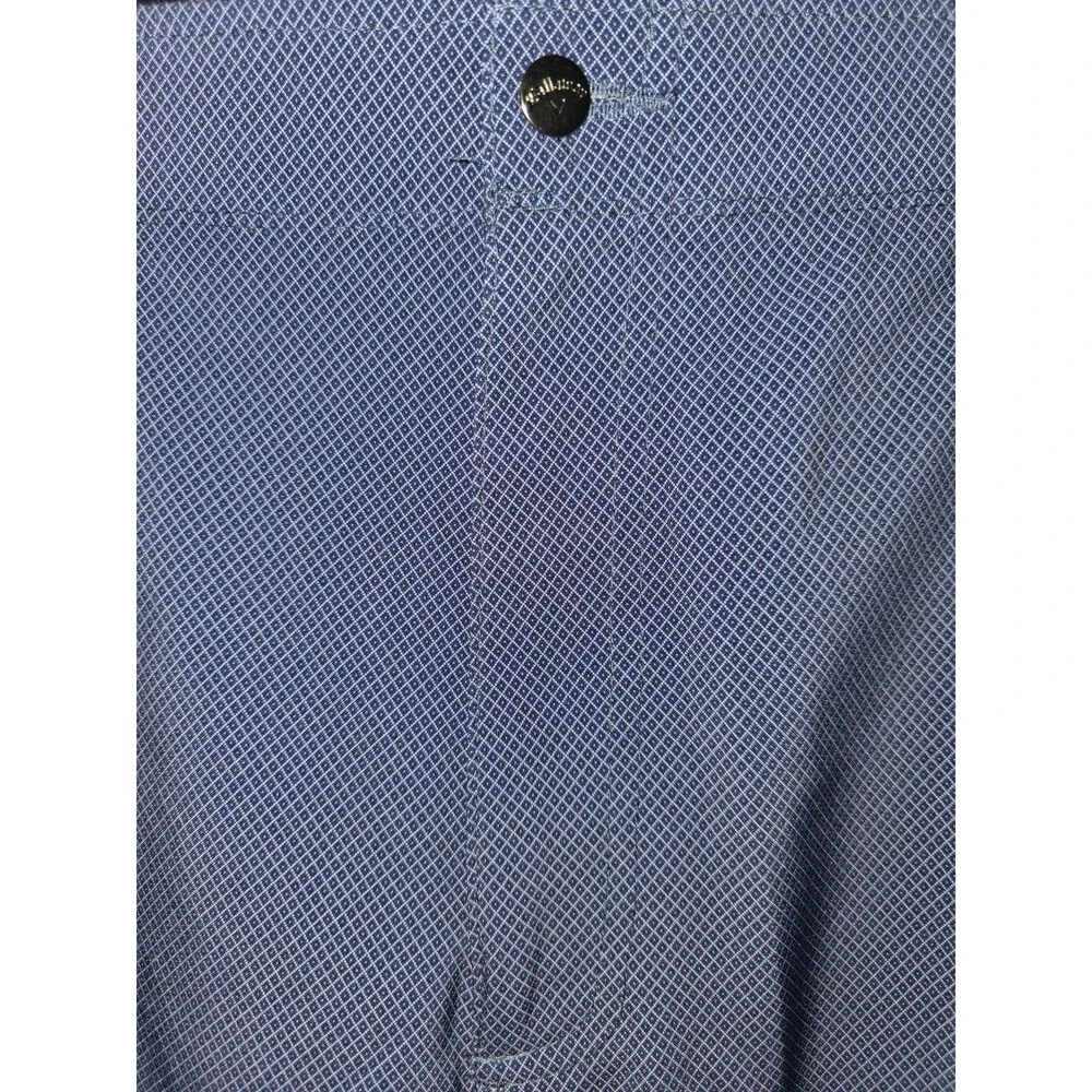Callaway Golf Shorts, Blue Diamond Print, Opti-Dry, Active Waistband Size 42